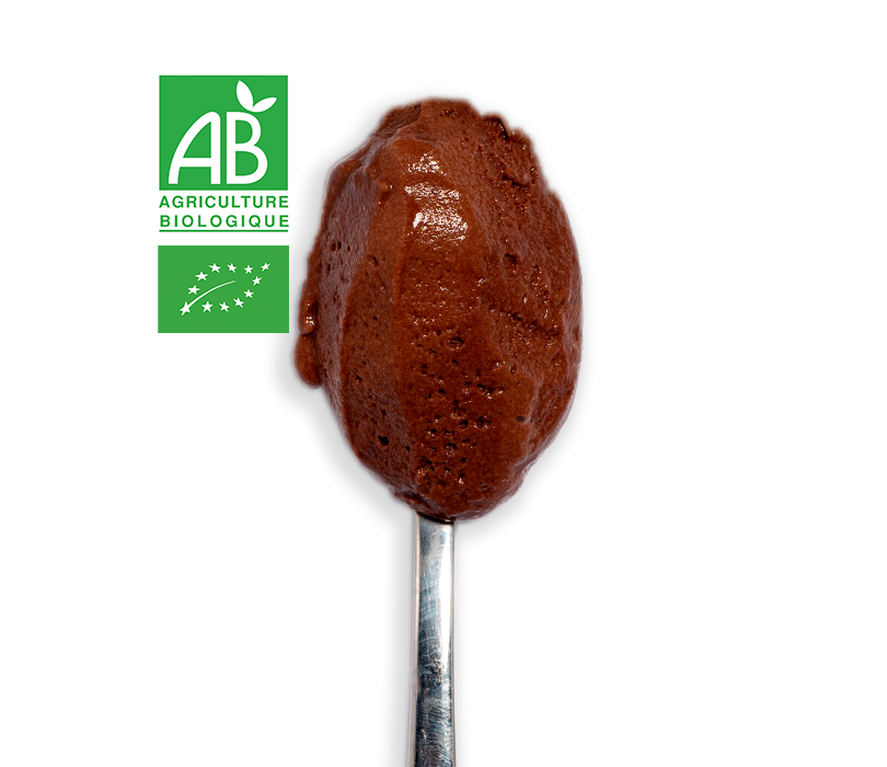 Glace chocolat blanc et sirop de verveine citronnelle